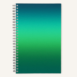 Abstrakter Hintergrund mit Teal-Grün-Verlauf Moder Notizbuch