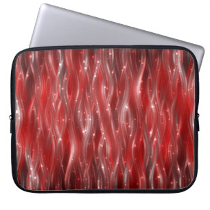 abstrakter Hintergrund. roter Hintergrund mit Well Laptopschutzhülle