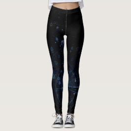Abstrakter Hintergrund von Black Blue Leggings
