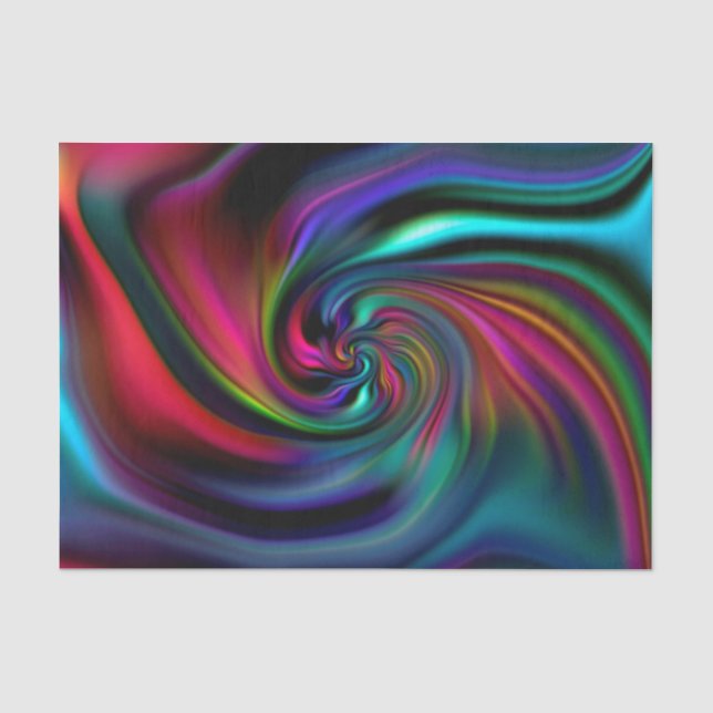 Abstrakter Hintergrund windt sich weich I Seidenpapier (Vorderseite)