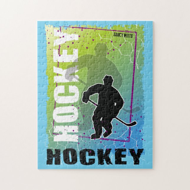 Abstrakter Hockeyspieler (Vertikal)