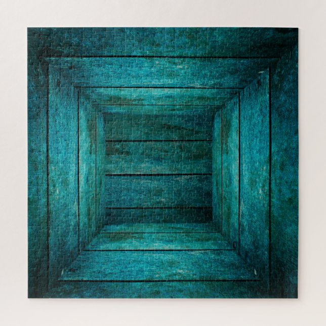 Abstrakter Holzwürfel (Vertikal)