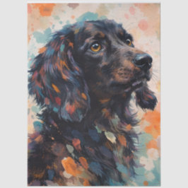 Abstrakter Hund  Seidenpapier