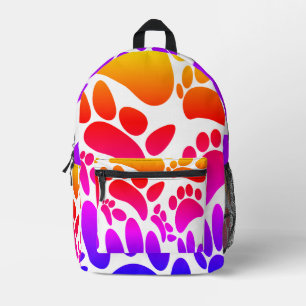 Abstrakter Hundepapierdruck Bedruckter Rucksack