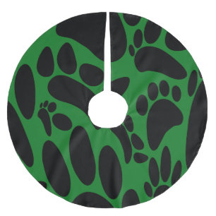 Abstrakter Hundepapierdruck Polyester Weihnachtsbaumdecke