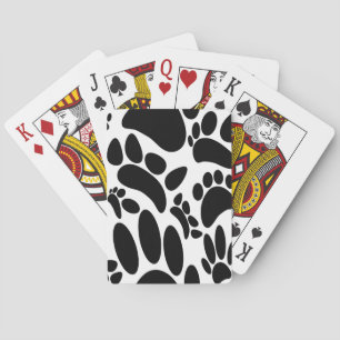 Abstrakter Hundepapierdruck Spielkarten