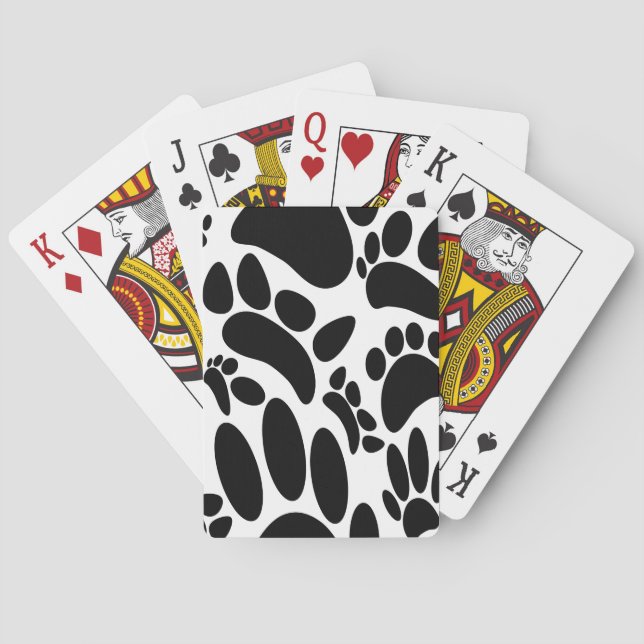 Abstrakter Hundepapierdruck Spielkarten (Rückseite)