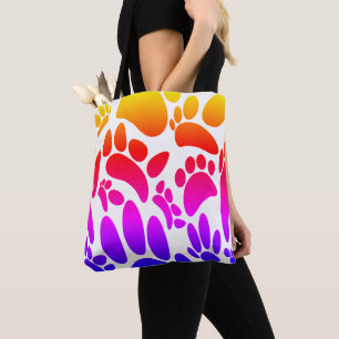 Abstrakter Hundepapierdruck Tasche