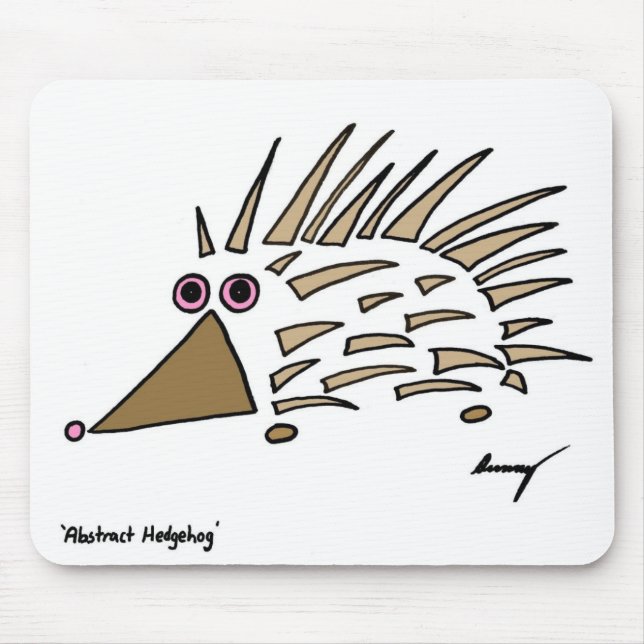 Abstrakter Igel Mousepad (Vorne)