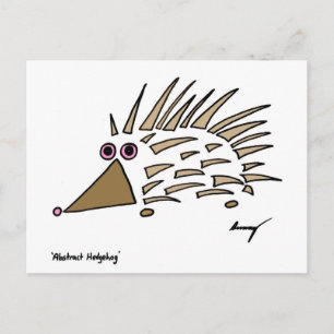 Abstrakter Igel Postkarte