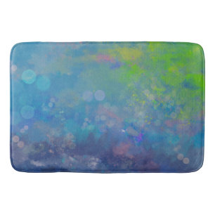 Abstrakter Impressionist Wasserliliensee Badematte