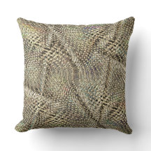 Abstrakter Jute mit leichter goldfarbener Metallfa