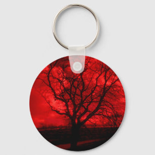 Abstrakter kahler Baum Schlüsselanhänger