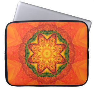 Abstrakter Kaleidoskop-Hintergrund Schöne Laptopschutzhülle