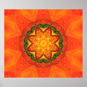 Abstrakter Kaleidoskop-Hintergrund Schöne Poster