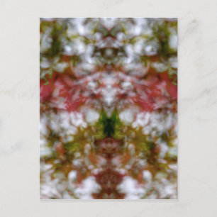 Abstrakter Kaleidoskop Postkarte