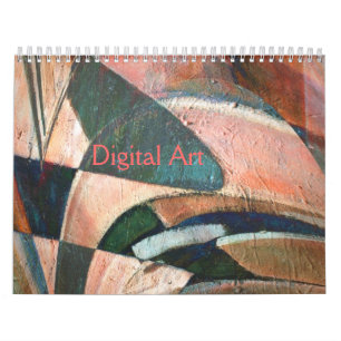 Abstrakter Kalender für experimentelle digitale Ku