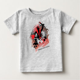 Abstrakter Karneval Panman in Rot-Weiß und Schwarz Baby T-shirt