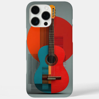 Abstrakter klassischer Gitarren-Kunst-iPhone / iPa iPhone 16 Pro Max Hülle