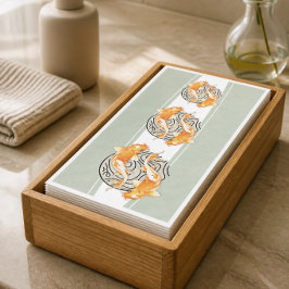 Abstrakter Koi Fisch Serviette