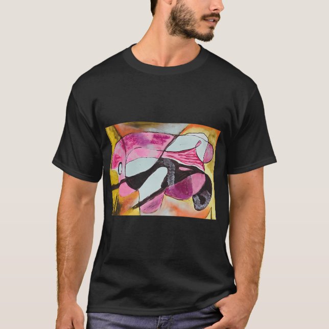 Abstrakter Koi-Fisch T-Shirt (Vorderseite)