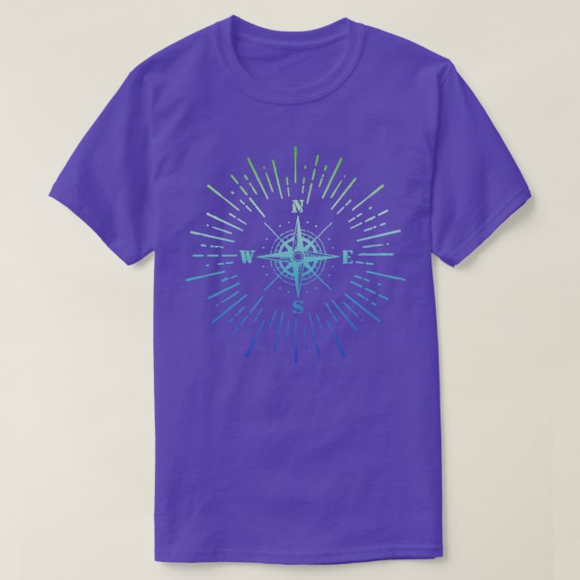 Abstrakter Kompass T-Shirt (Design vorne)