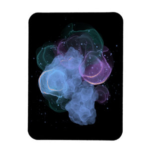 Abstrakter kosmischer Nebel Foto Magnet