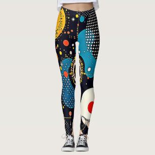 Abstrakter kosmischer Tanz Leggings