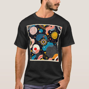 Abstrakter kosmischer Tanz T-Shirt