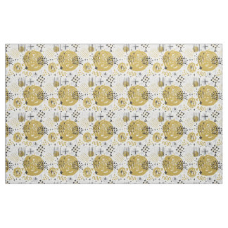 Abstrakter Kratzer Golden Schwarz Nr.02 Stoff