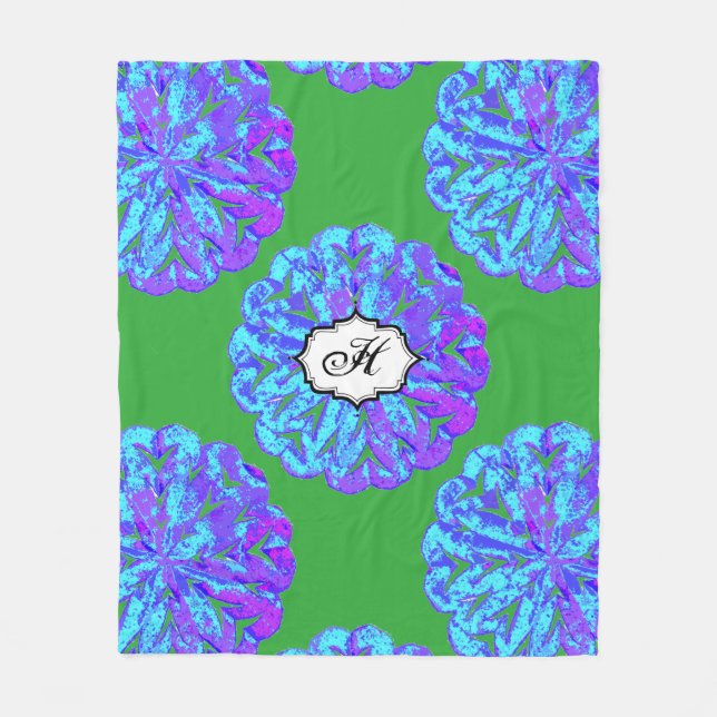 ABSTRAKTER KREIS WYCINANKI FLEECEDECKE (Vorderseite)