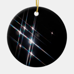Abstrakter Kristall reflektieren Matrix Keramikornament