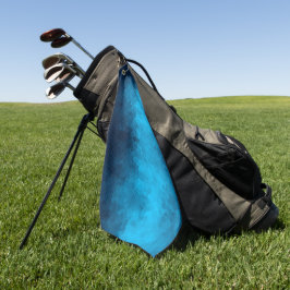 Abstrakter kristallisierter blauer Hintergrund Golfhandtuch