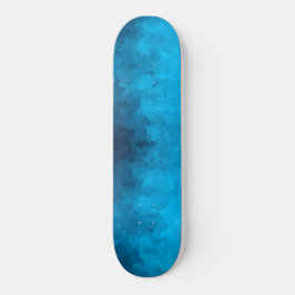 Abstrakter kristallisierter blauer Hintergrund Skateboard