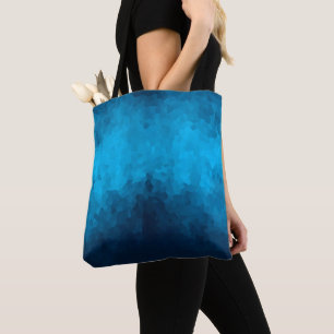 Abstrakter kristallisierter blauer Hintergrund Tasche