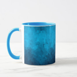 Abstrakter kristallisierter blauer Hintergrund Tasse