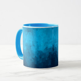 Abstrakter kristallisierter blauer Hintergrund Tasse