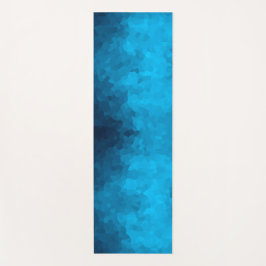 Abstrakter kristallisierter blauer Hintergrund Yogamatte