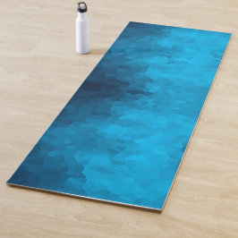 Abstrakter kristallisierter blauer Hintergrund Yogamatte
