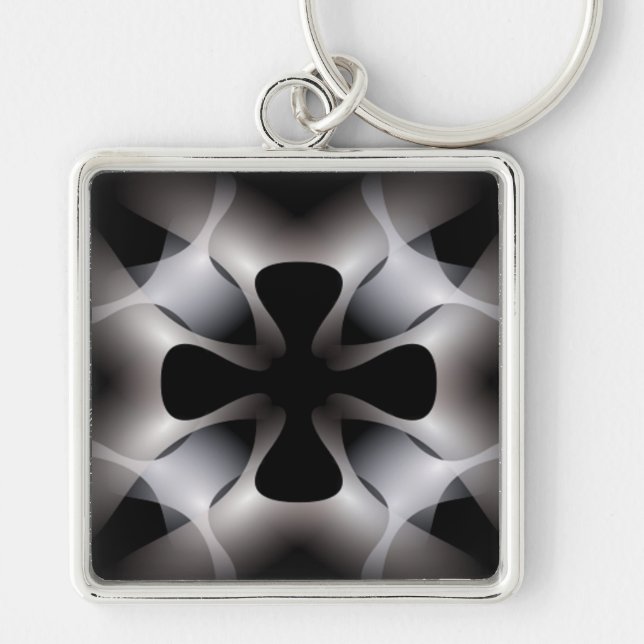 ABSTRAKTER KROSS SCHLÜSSELANHÄNGER (Vorne)
