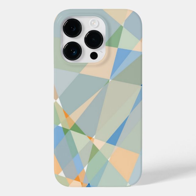 Abstrakter Kubismus Mosaikmuster Case-Mate iPhone 14 Pro Hülle (Rückseite)
