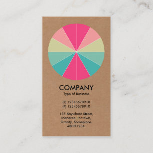 Abstrakter Kuchen 01 - Karton Visitenkarte