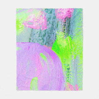 Abstrakter Kunst Hintergrund handgezeichnet Acrylm Fleecedecke
