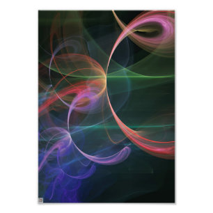 Abstrakter Kunst Raum Fotodruck