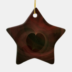 Abstrakter Kunst Raum Herzen Keramikornament
