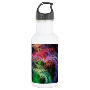 Abstrakter Kunst Raum Herzen Trinkflasche