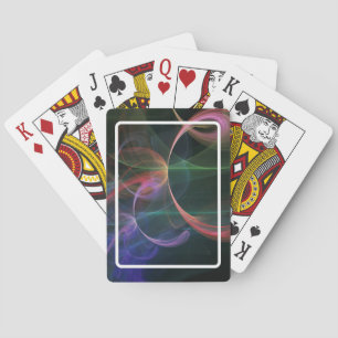 Abstrakter Kunst Raum Spielkarten