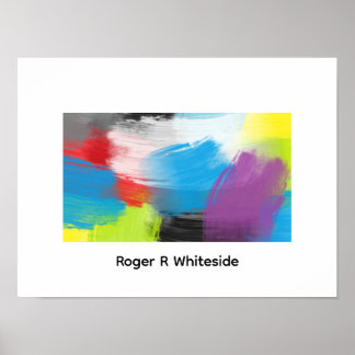 Abstrakter Kunstdruck 3 von Roger R Whiteside Poster