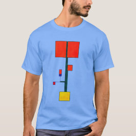 Abstrakter Kunstdruck im neuen Mondrian-Stil T-Shirt