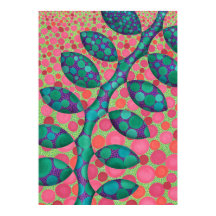Abstrakter Kunstdruck 'Spotted Vine'